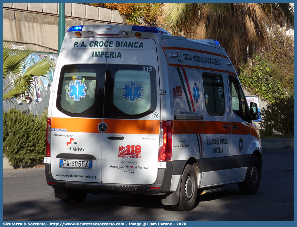 76/315
P.A. Croce Bianca Imperia
Mercedes Benz Sprinter III serie
Allestitore Alessi e Becagli S.n.c.
Parole chiave: P.A.;PA;Croce;Bianca;Imperia;Ambulanza;Autoambulanza;Mercedes Benz;Sprinter;Alessi e Becagli