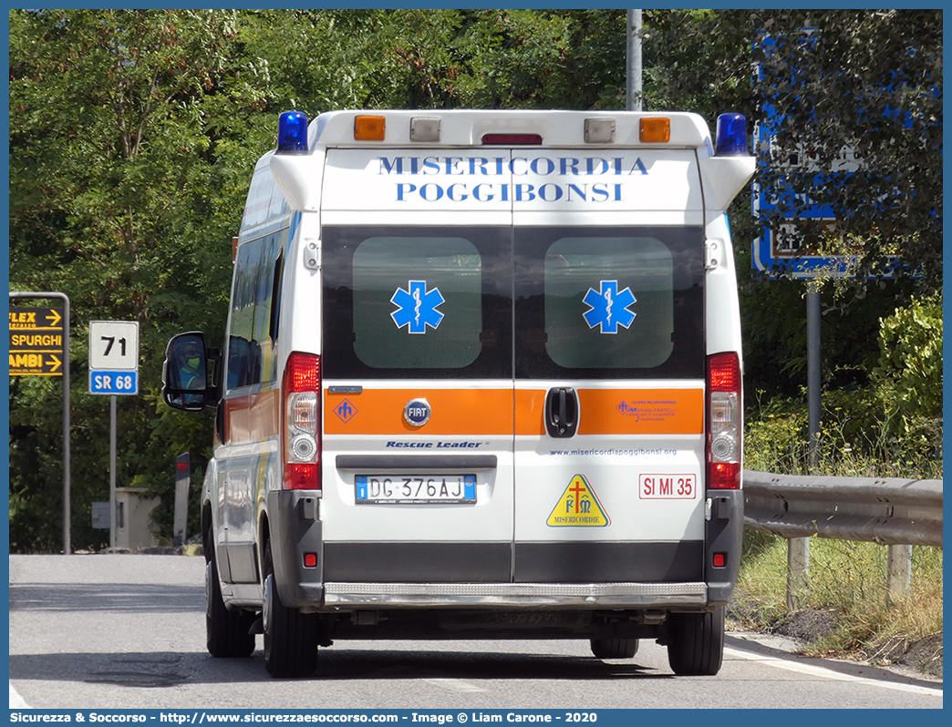 SI MI 35
Misericordia di Poggibonsi
Fiat Ducato III serie
Allestitore Mariani Fratelli S.r.l.
Parole chiave: Misericordie;Misericordia;Poggibonsi;Ambulanza;Fiat;Ducato;Mariani Fratelli