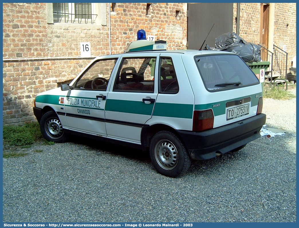 -
Polizia Municipale
Comune di Chivasso
Fiat Uno II serie
Parole chiave: PL;P.L.;PM;P.M.;Polizia;Locale;Municipale;Chivasso;Fiat;Uno