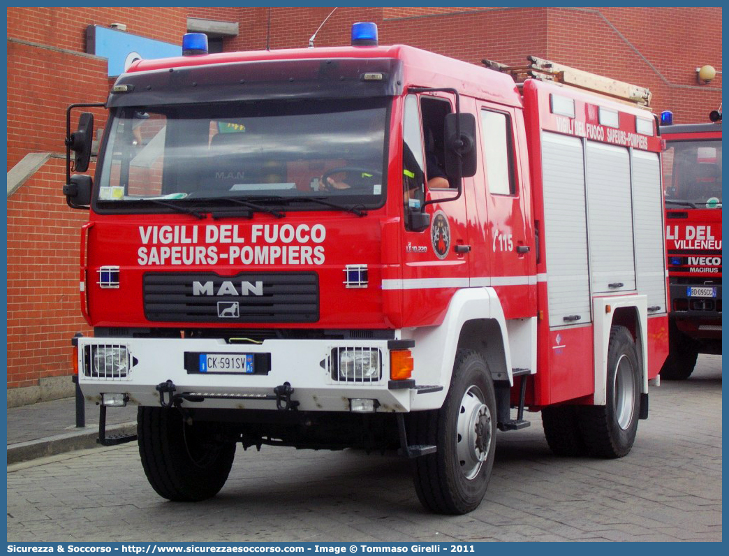 -
Vigili del Fuoco
Regione Autonoma Valle d'Aosta
Man LE10.220
Allestitore BAI S.r.l.
Parole chiave: VF;V.F.;Vigili;Fuoco;Regione;Autonoma;Valle;Aosta;Man;LE10.220;BAI