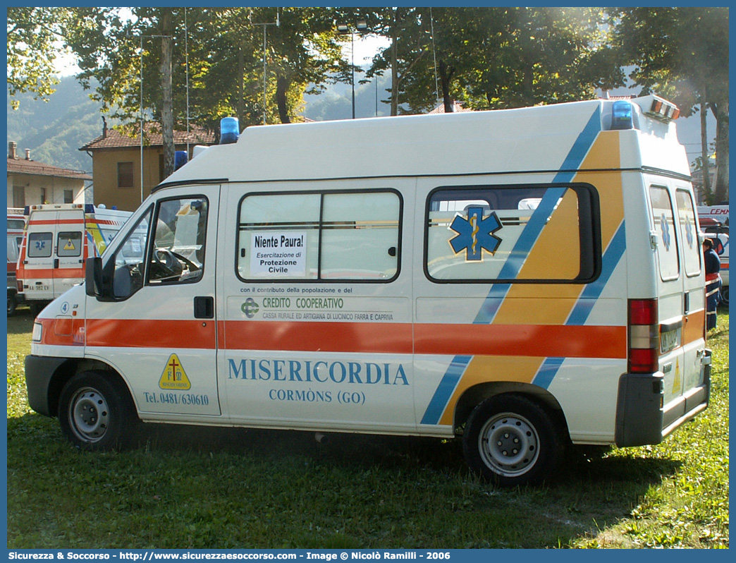 4
Misericordia di Cormons
Fiat Ducato II serie
Allestitore MAF S.n.c.
Parole chiave: Misericordie;Misericordia;Ambulanza;Autoambulanza;Fiat;Ducato;MAF;M.A.F.;Mariani;Alfredo;Cormons