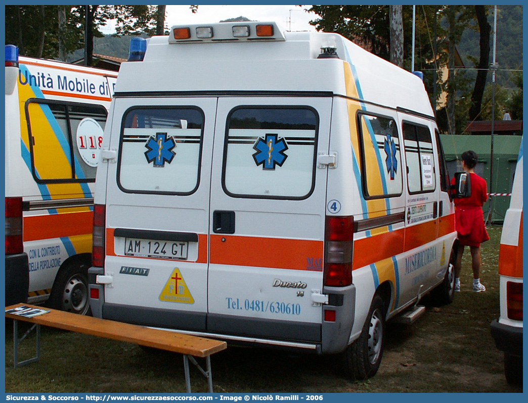 4
Misericordia di Cormons
Fiat Ducato II serie
Allestitore MAF S.n.c.
Parole chiave: Misericordie;Misericordia;Ambulanza;Autoambulanza;Fiat;Ducato;MAF;M.A.F.;Mariani;Alfredo;Cormons