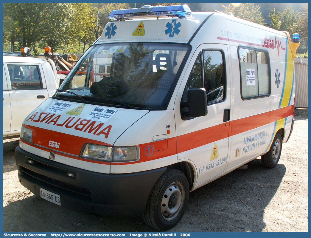 1
Misericordia Premilcuore
Fiat Ducato II serie
Allestitore EDM S.r.l.
Parole chiave: Misericordie;Misericordia;Ambulanza;Autoambulanza;Fiat;Ducato;EDM;E.D.M.;Premilcuore