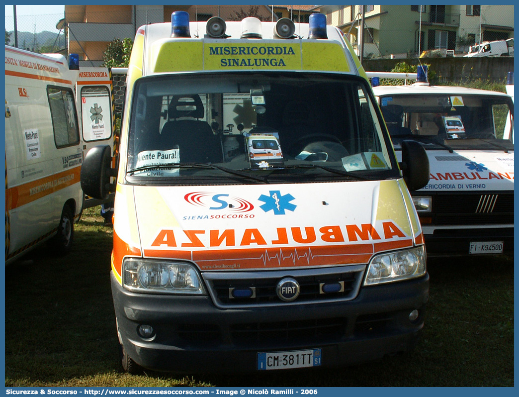 SI MI 17
Misericordia Sinalunga
Fiat Ducato II serie restyling
Allestitore Alessi e Becagli S.n.c.
Parole chiave: Misericordie;Misericordia;Ambulanza;Autoambulanza;Fiat;Ducato;Alessi e Becagli;Sinalunga