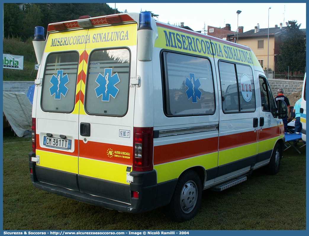 SI MI 17
Misericordia Sinalunga
Fiat Ducato II serie restyling
Allestitore Alessi e Becagli S.n.c.
Parole chiave: Misericordie;Misericordia;Ambulanza;Autoambulanza;Fiat;Ducato;Alessi e Becagli;Sinalunga