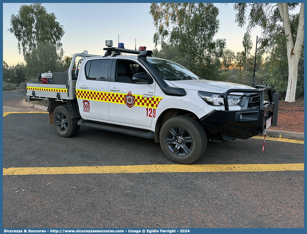 129
Commonwealth of Australia
NT Fire and Rescue Service
Toyota Hilux VIII generation
Parole chiave: Commonwealth;Australia;Northern;Territory;NT;Fire;Rescue;Service;Toyota;Hilux