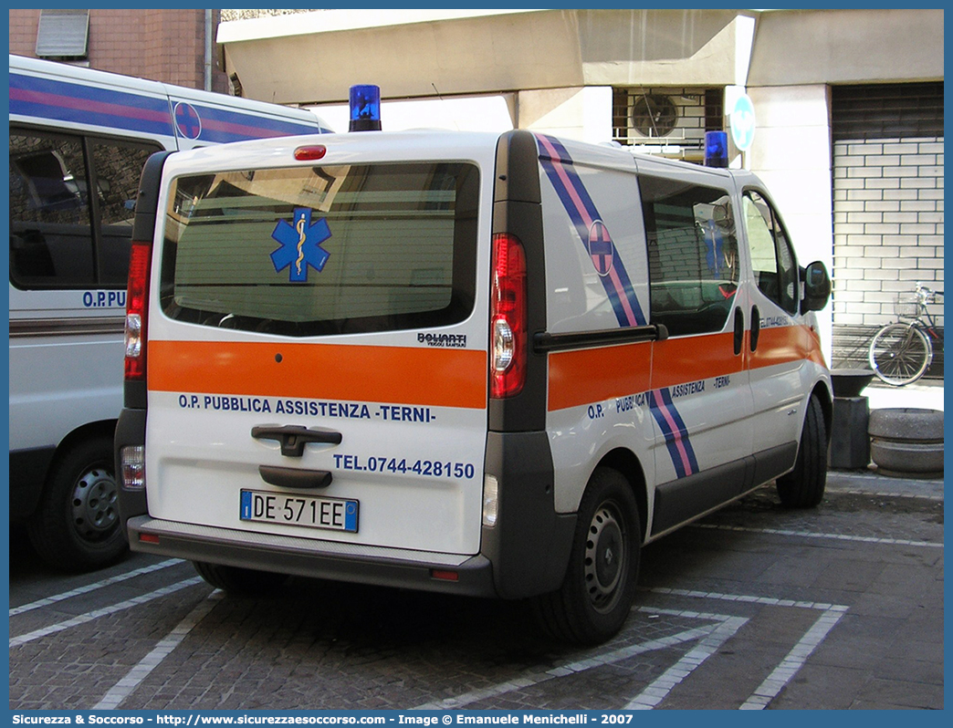 -
O.P. Pubblica Assistenza Terni ODV
Renault Trafic III serie restyling
Allestitore Bollanti S.r.l.
Parole chiave: O.P.;OP;P.A.;PA;Opera;Pia;Pubblica;Assistenza;Terni;Renault;Trafic;Bollanti;Ambulanza;Autoambulanza