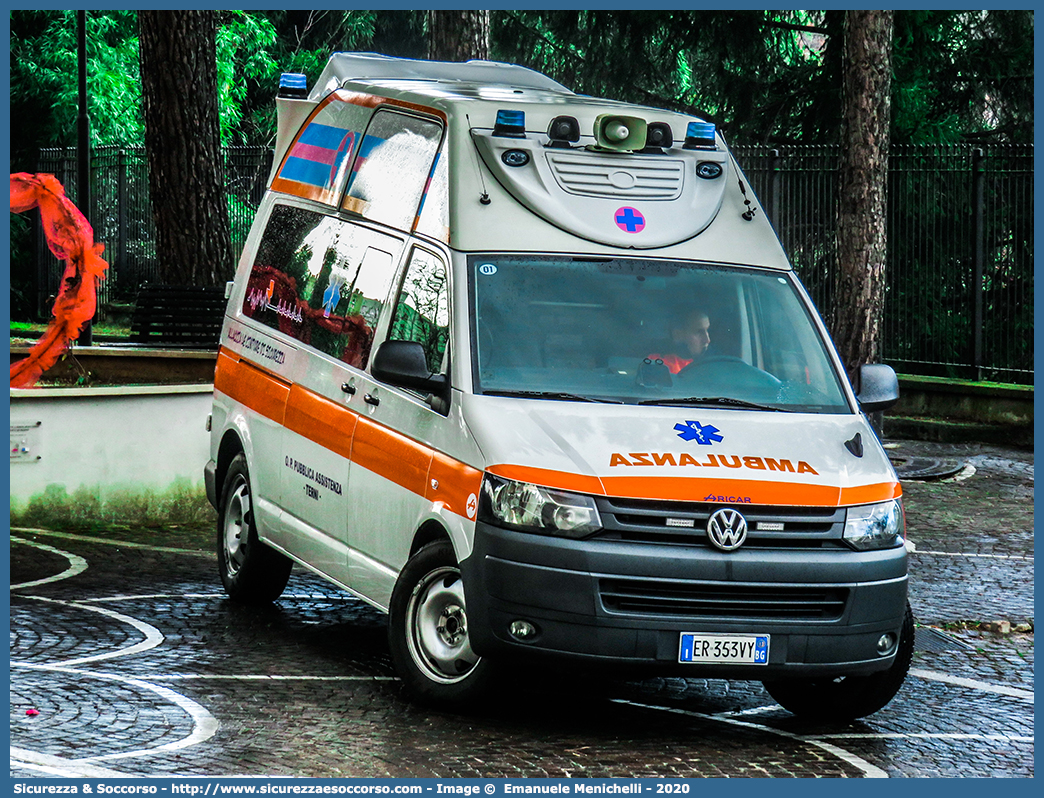 -
O.P. Pubblica Assistenza Terni ODV
Volkswagen Transporter T5 restyling
Allestitore Aricar S.p.A.
Parole chiave: O.P.;OP;P.A.;PA;Opera;Pia;Pubblica;Assistenza;Terni;Volkswagen;Transporter;T5;Aricar;Ambulanza;Autoambulanza