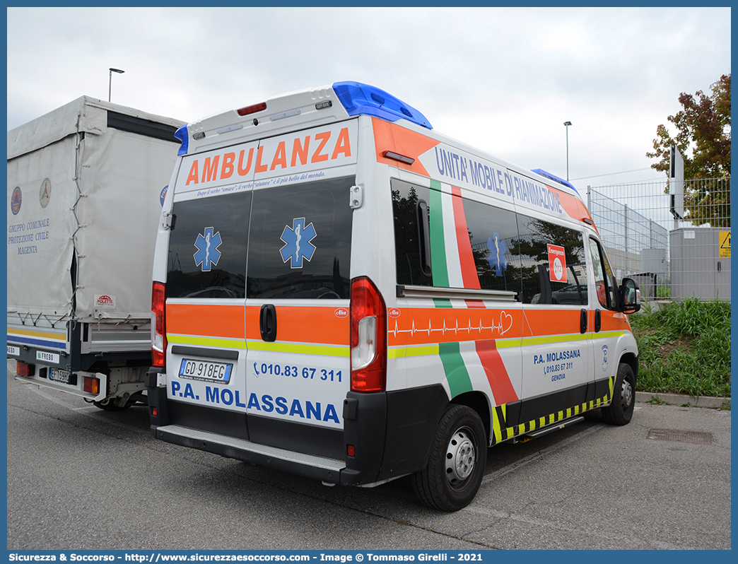 -
P.A. Molassana
Fiat Ducato III serie restyling
Allestitore Alea Italia S.r.l.
Parole chiave: P.A.;PA;Molassana;Fiat;Ducato;Alea;Ambulanza;Autoambulanza