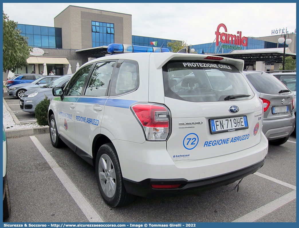 72
Protezione Civile
Regione Abruzzo
Agenzia Regionale
Subaru Forester VI serie restyling
Allestitore Bertazzoni S.r.l.
Parole chiave: PC;P.C.;Protezione;Civile;Agenzia;Regionale;Subaru;Forester;Bertazzoni