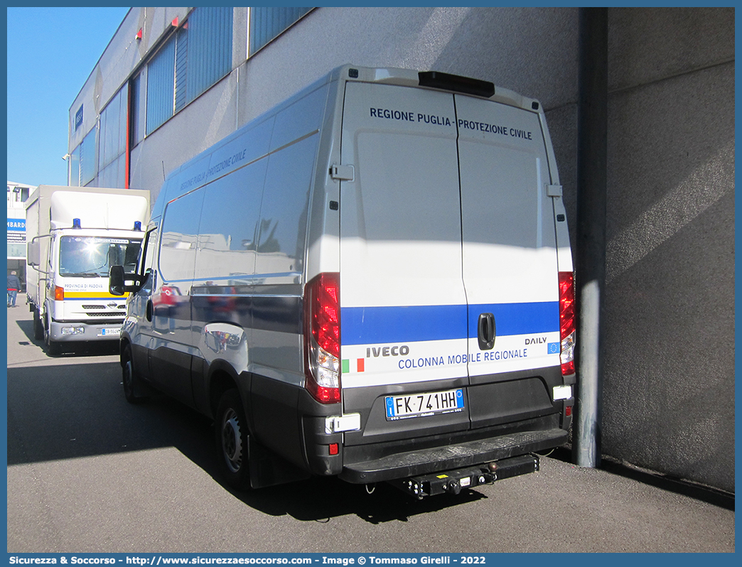 -
Protezione Civile
Regione Puglia
Iveco Daily 35-180 VI serie
Parole chiave: PC;P.C.;Protezione;Civile;Regione;Puglia;Colonna;Mobile;Iveco;Daily;35-180