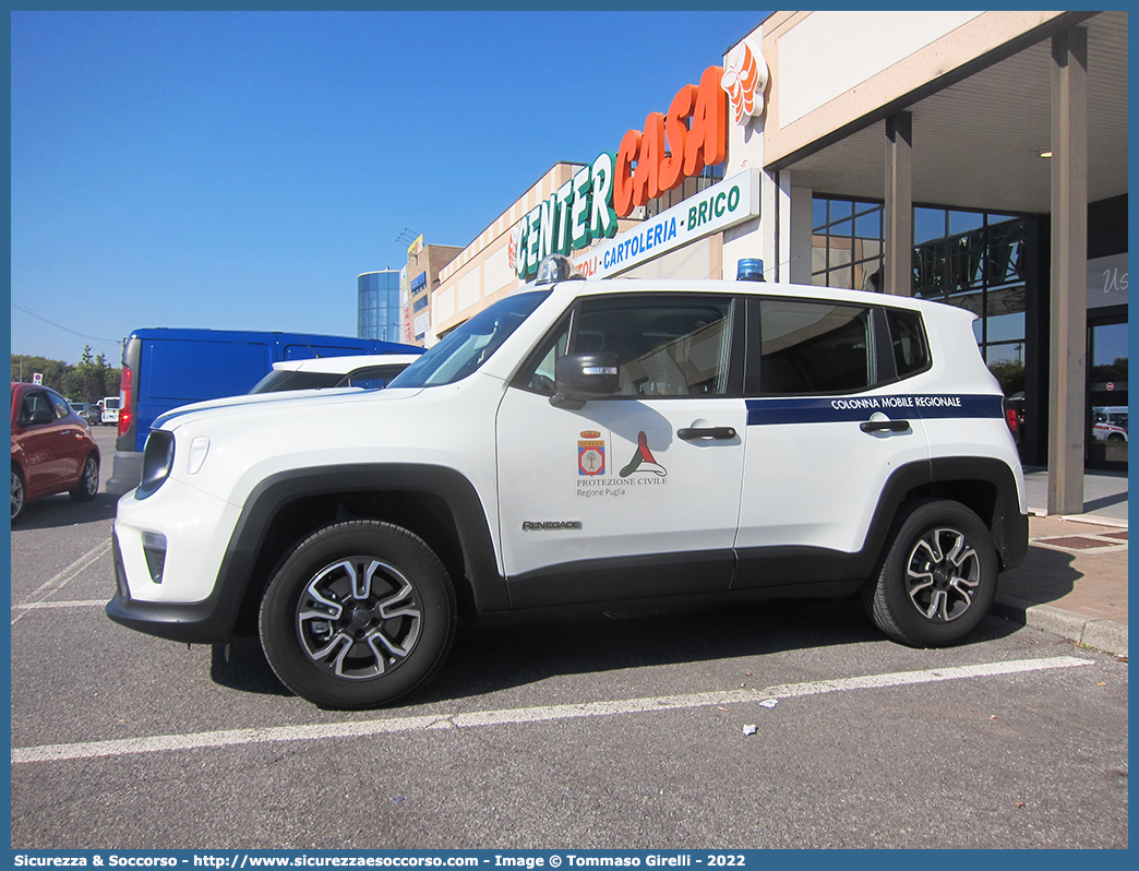 -
Protezione Civile
Regione Puglia
Jeep Renegade I serie restyling
Parole chiave: PC;P.C.;Protezione;Civile;Regione;Puglia;Colonna;Mobile;Jeep;Renegade