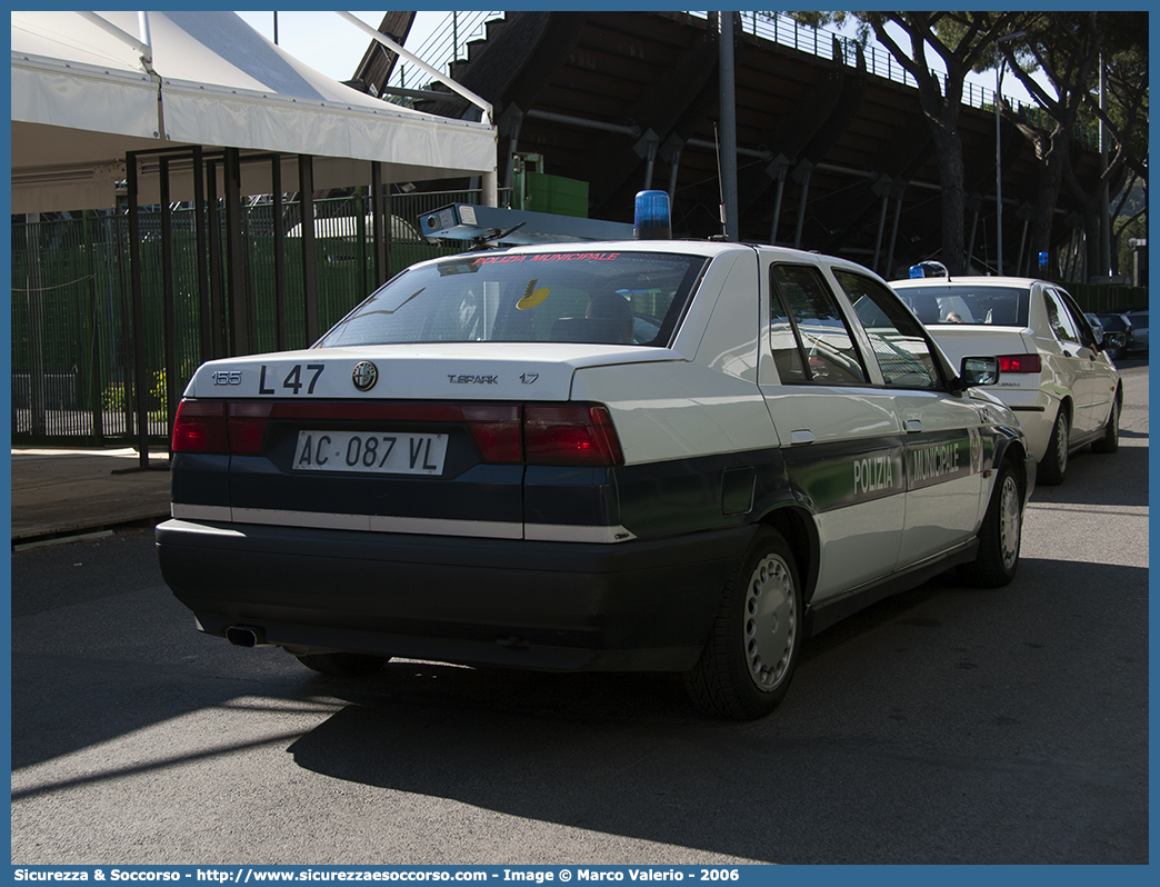 -
Polizia Municipale
Comune di Roma
Alfa Romeo 155
Parole chiave: PL;P.L.;PM;P.M.;Polizia;Locale;Municipale;Roma;Capitale;Alfa Romeo;155