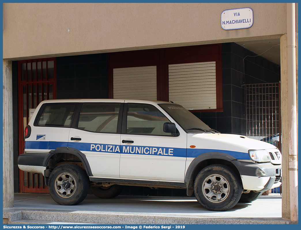 -
Polizia Municipale
Comune di Muravera
Nissan Terrano II serie
Parole chiave: PL;P.L.;PM;P.M.;Polizia;Locale;Municipale;Muravera;Nissan;Terrano