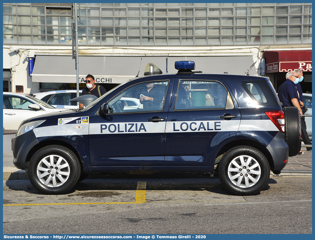 Polizia Locale YA573AL
Polizia Locale
Comune di Venezia
Daihatsu Terios III serie
Parole chiave: PL;PM;P.L.;P.M.;Polizia;Locale;Municipale;Venezia;Daihatsu;Terios