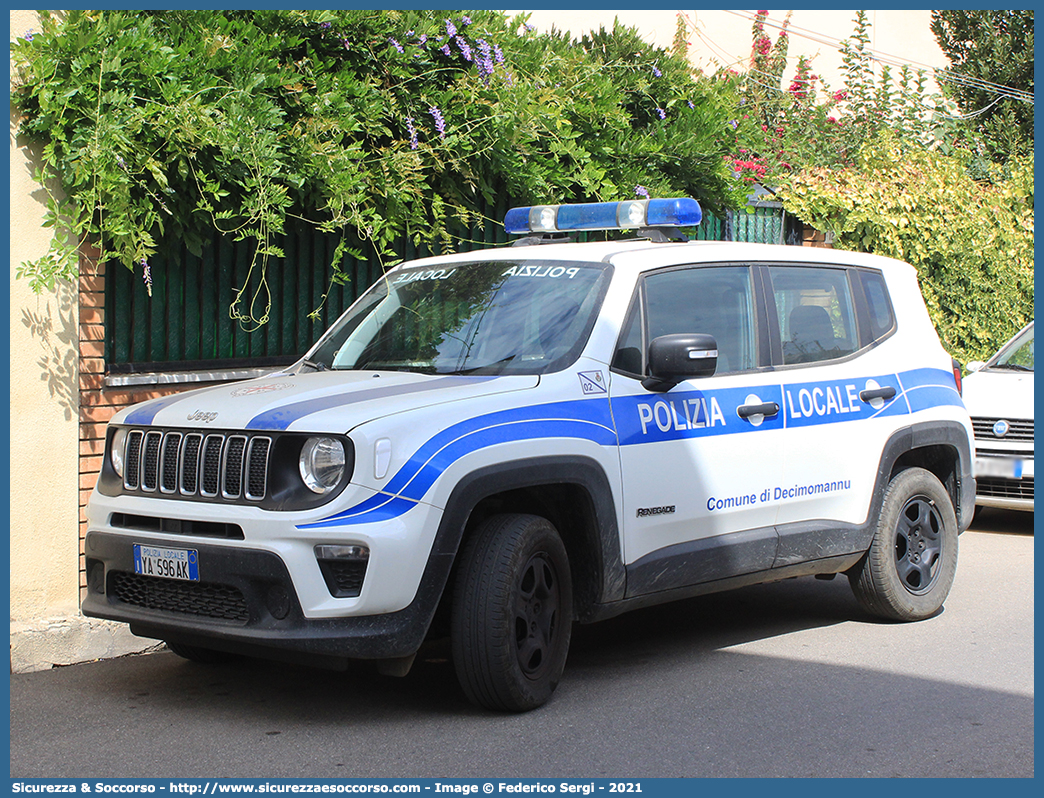 Polizia Locale YA596AK
Polizia Locale
Comune di Decimomannu
Jeep Renegade I serie restyling
Parole chiave: PM;P.M.;PL;P.L.;Polizia;Municipale;Locale;Decimomannu;Jeep;Renegade