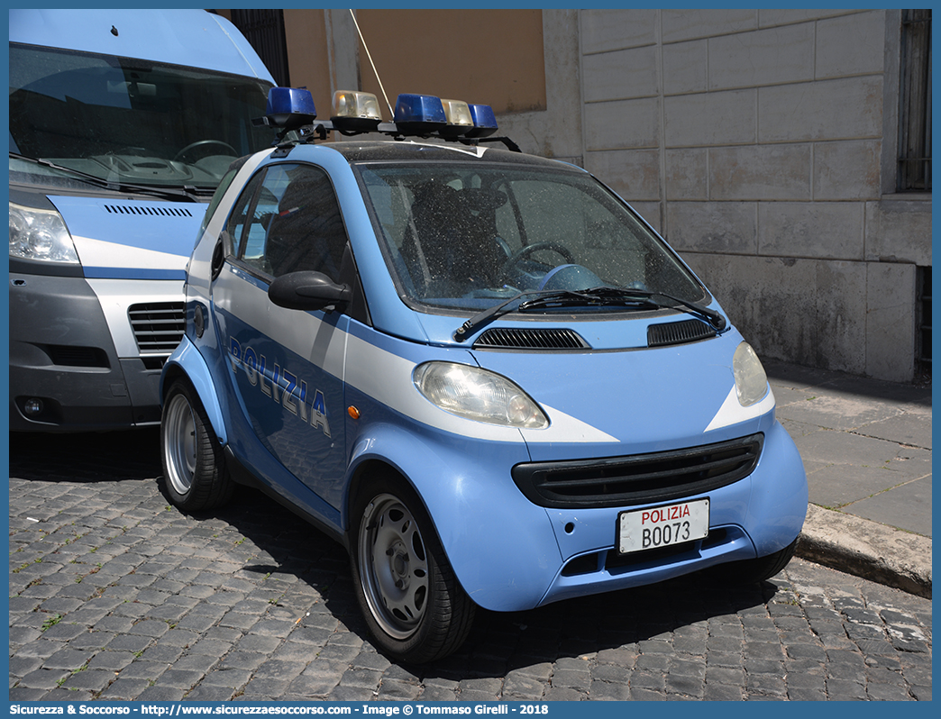 Polizia B0073
Polizia di Stato
Smart ForTwo I serie
(variante)
Parole chiave: P.S.;PS;Polizia;di;Stato;Pubblica;Sicurezza;Smart;ForTwo