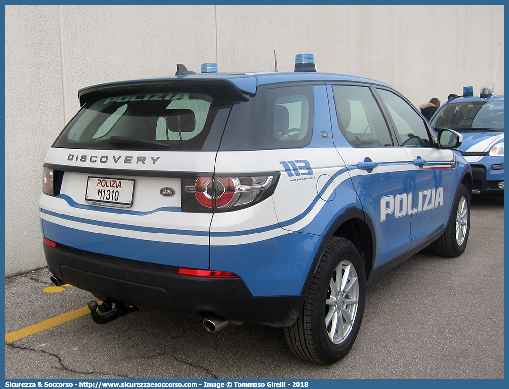 Polizia M1310
Polizia di Stato
Land Rover Discovery Sport
Allestitore Carrozzeria Marazzi S.r.l.
Parole chiave: PS;P.S.;Polizia;di;Stato;Polizia;Stato;Land;Rover;Discovery;Sport