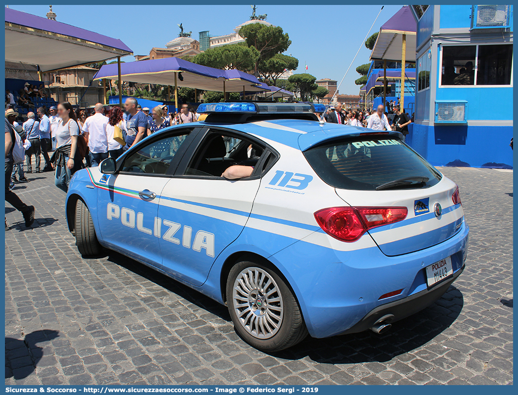 Polizia M1443
Polizia di Stato
Squadra Volante
Alfa Romeo Nuova Giulietta
I serie I restyling
Allestitore Nuova Carrozzeria Torinese S.r.l.
Parole chiave: PS;P.S.;Polizia;di;Stato;Pubblica;Sicurezza;Squadra;Volante;UOPI;U.O.P.I.;Unità;Operativa;Primo;Intervento;Alfa;Romeo;Nuova;Giulietta