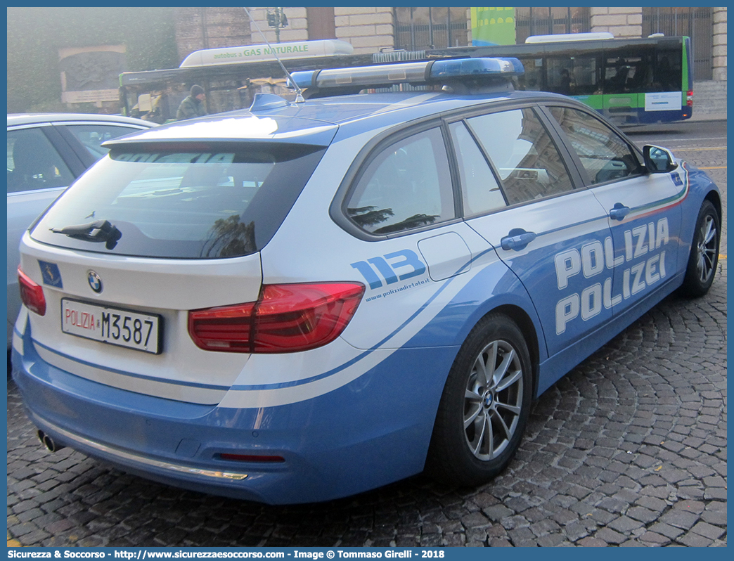 Polizia M3587
Polizia di Stato
Polizia Stradale
Bmw Serie 3 F31 Touring restyling
Allestitore Focaccia Group S.r.l.
Parole chiave: PS;P.S.;Polizia;di;Stato;Stradale;Bmw;Serie 3;F31;F 31;Touring;Focaccia