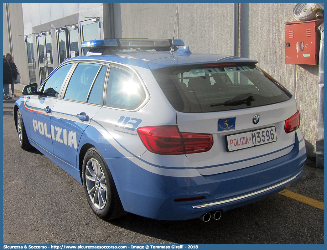 Polizia M3596
Polizia di Stato
Polizia Stradale
Bmw Serie 3 F31 Touring restyling
Allestitore Focaccia Group S.r.l.
Parole chiave: PS;P.S.;Polizia;di;Stato;Stradale;Bmw;Serie 3;F31;F 31;Touring;Focaccia