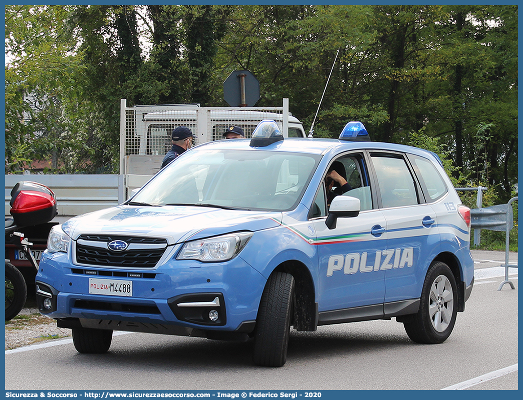 Polizia M4488
Polizia di Stato
Reparto Prevenzione Crimine
Subaru Forester VI serie
(II fornitura)
Parole chiave: PS;P.S.;Polizia;di;Stato;Pubblica;Sicurezza;Reparto;Prevenzione;Crimine;Subaru;Forester