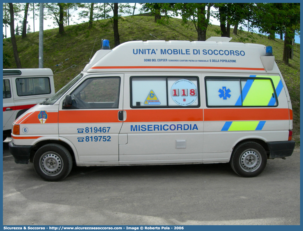 6
Misericordia di Firenzuola
Volkswagen Transporter T4
Allestitore Alessi e Becagli S.n.c.
Parole chiave: Misericordie;Misericordia;Ambulanza;Autoambulanza;Volkswagen;Transporter;T4;Firenzuola;Alessi;e;Becagli