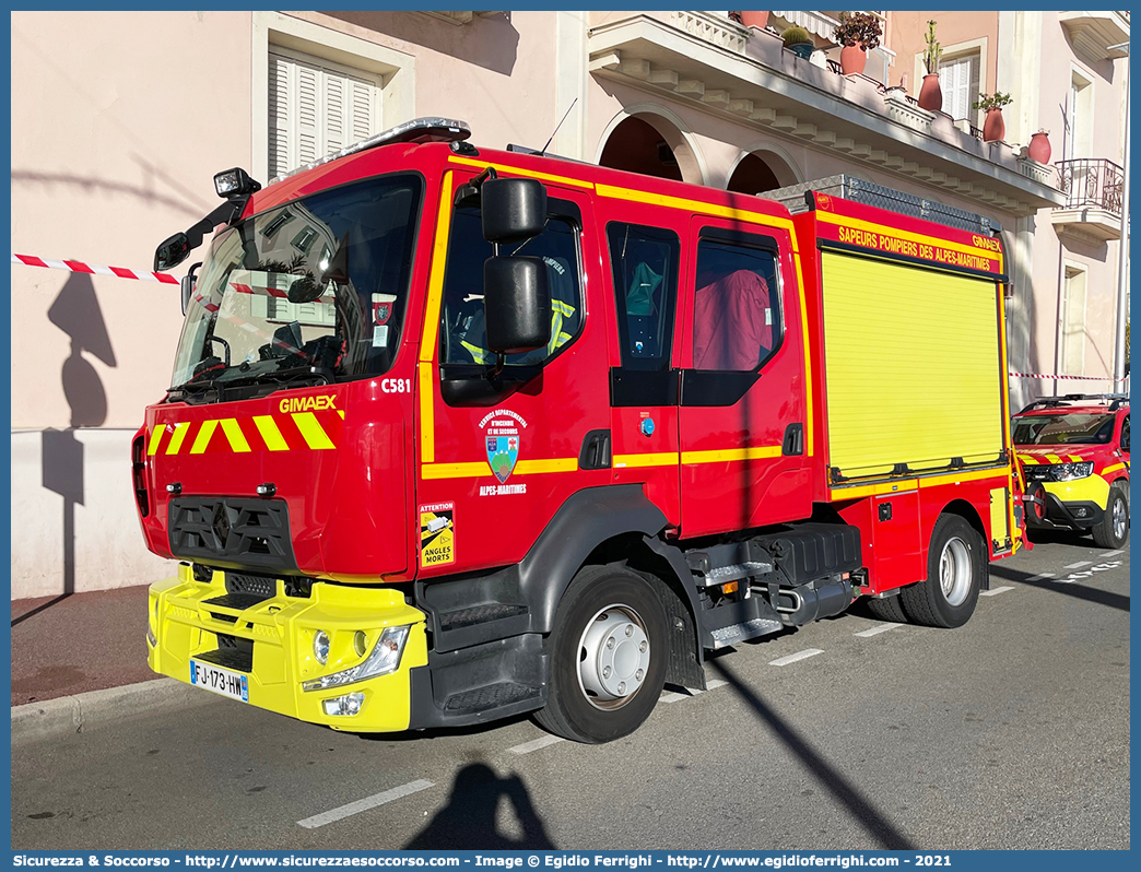 C581
République Française
SDIS 06 des Alpes-Maritimes
Fourgon Pompe Tonne Léger
Renault Trucks D12 P4x2
Conversion by Gimaex
Parole chiave: République;Française;SDIS;S.D.I.S.;Service;Départemental;Incendie;Secours;06;Sapeurs;Pompiers;des;Alpes;Maritimes;FPTL;Fourgon;Pompe;Tonne;Léger;Renault;Trucks;D12;Gimaex