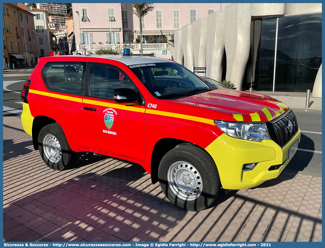 C740
République Française
SDIS 06 des Alpes-Maritimes
Toyota Land Cruiser IX generation
Parole chiave: République;Française;SDIS;S.D.I.S.;Service;Départemental;Incendie;Secours;06;Sapeurs;Pompiers;des;Alpes;Maritimes;Toyota;Land;Cruiser