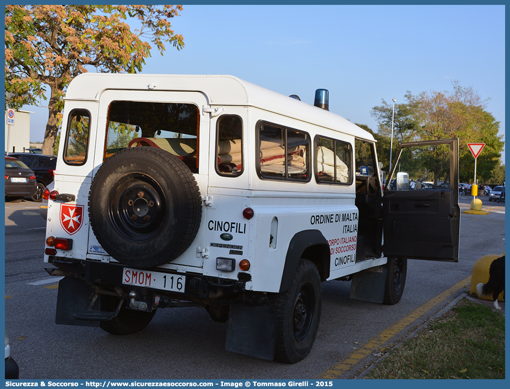 SMOM 116
Sovrano Militare Ordine di Malta
Land Rover Defender 110
Cinofili
Parole chiave: Sovrano;Militare;Ordine;di;Malta;SMOM;S.M.O.M.;Land;Rover;Defender;110