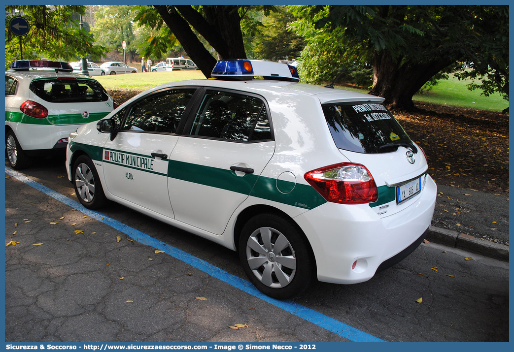 Polizia Locale YA606AG
Polizia Municipale
Comune di Alba
Toyota Auris I serie restyling
Parole chiave: PL;PM;P.L.;P.M.;Polizia;Locale;Municipale;Alba;Toyota;Auris