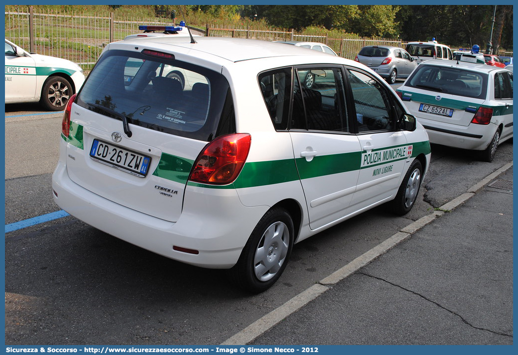 -
Polizia Municipale
Comune di Novi Ligure
Toyota Corolla Verso II serie
Parole chiave: PL;P.L.;PM;P.M.;Polizia;Locale;Municipale;Novi Ligure;Toyota;Corolla;Verso