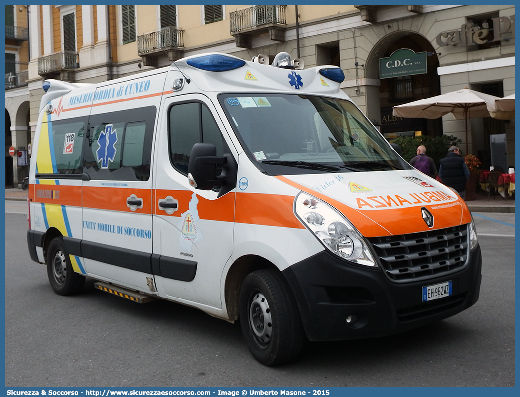 M09
Confraternita di Misericordia di Cuneo
Renault Master IV serie
Allestitore Bollanti S.r.l.
Parole chiave: Misericordie;Misericordia;Ambulanza;Autoambulanza;Cuneo;Renault;Master;Bollanti