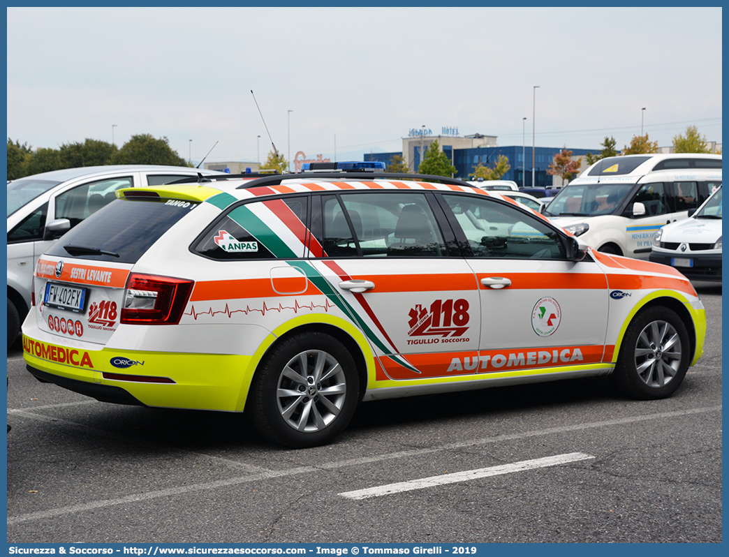 Tango 1
Volontari del Soccorso Sestri Levante
Škoda Octavia Wagon V serie
Allestitore Orion S.r.l.
Parole chiave: Volontari;Soccorso;Sestri;Levante;Skoda;Octavia;Orion