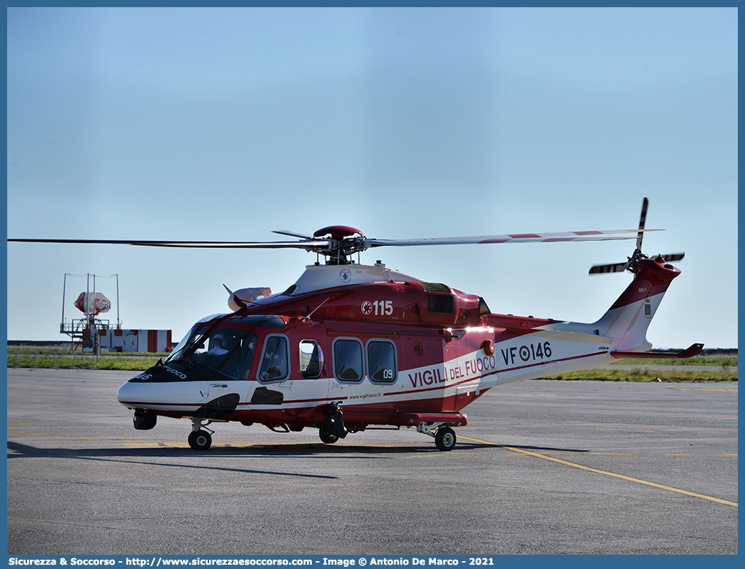 VF 146
Corpo Nazionale Vigili del Fuoco
Nucleo Elicotteri
Agusta Westland AW 139
Parole chiave: VVF;V.V.F.;Corpo;Nazionale;Vigili;del;Fuoco;AgustaWestland;Agusta;Westland;AW139;Elicottero;Elicotteri