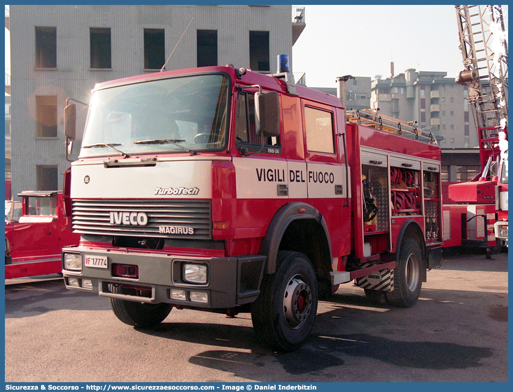 VF 17774
Corpo Nazionale Vigili del Fuoco
Iveco 190-26 TurboTech
Allestitore Iveco Magirus
Parole chiave: VVF;V.V.F.;Corpo;Nazionale;Vigili;del;Fuoco;AutoPompaSerbatoio;APS;AutoPompa;Iveco;190-26;TurboTech;VF;17786