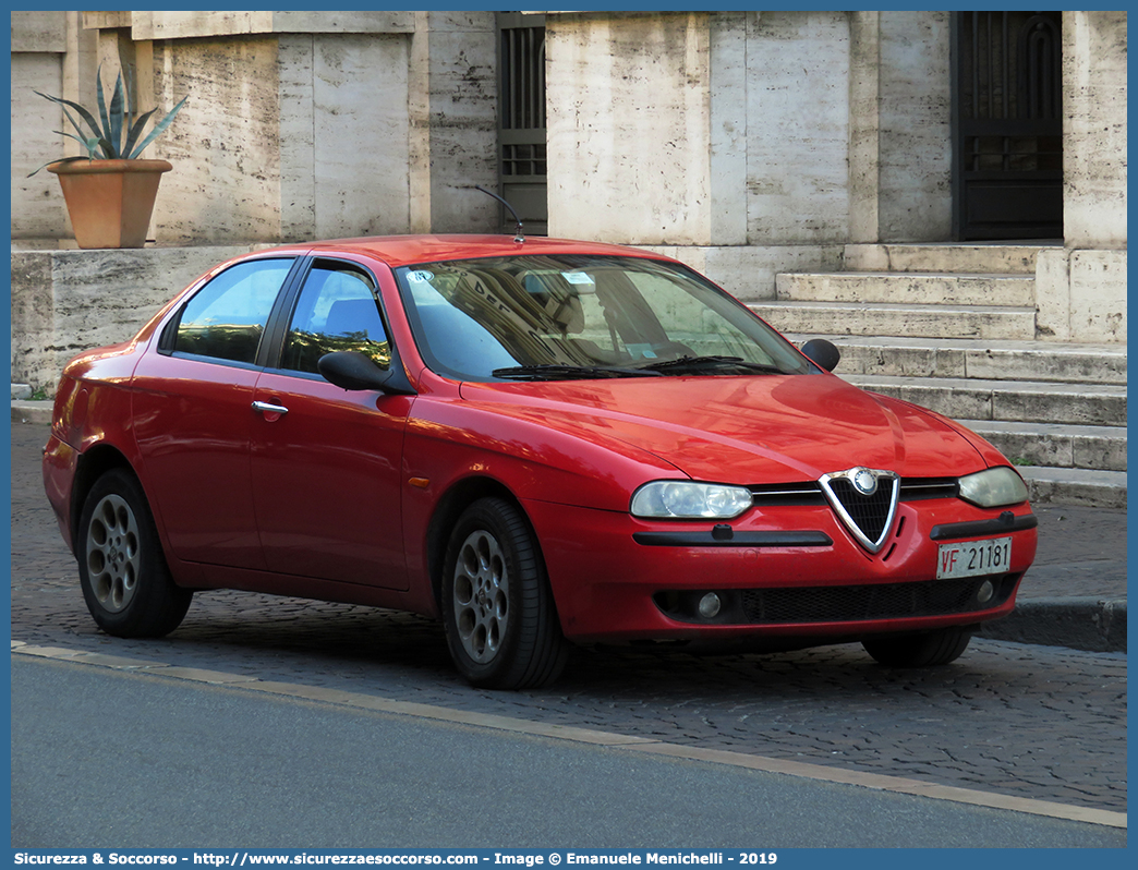 VF 21181
Corpo Nazionale Vigili del Fuoco
Alfa Romeo 156 I serie
Parole chiave: VVF;V.V.F.;Corpo;Nazionale;Vigili;del;Fuoco;Alfa;Romeo;156