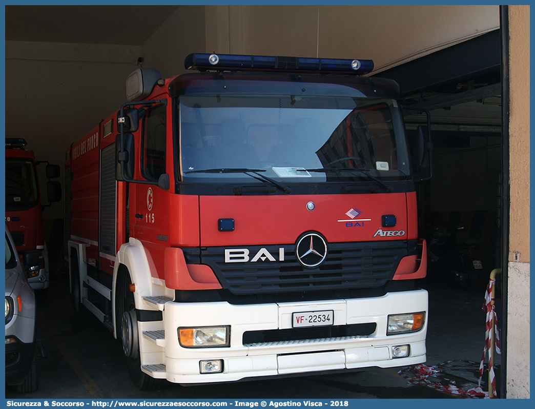 VF 22534
Corpo Nazionale Vigili del Fuoco
Mercedes Benz Atego 1828 I serie restyling
Allestitore BAI S.r.l.
Parole chiave: VVF;V.V.F.;Corpo;Nazionale;Vigili;del;Fuoco;ABP;A.B.P.;AutoBottePompa;AutoBotte;Mercedes Benz;Atego;1828;BAI;B.A.I.