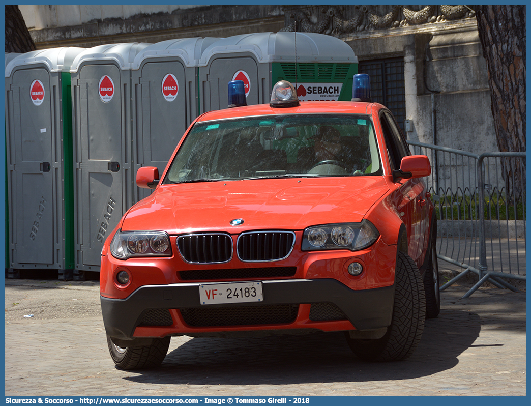 VF 24183
Corpo Nazionale Vigili del Fuoco
Bmw X3 I serie restyling
Parole chiave: VVF;V.V.F.;Corpo;Nazionale;Vigili del Fuoco;Vigili;Fuoco;Bmw;X3