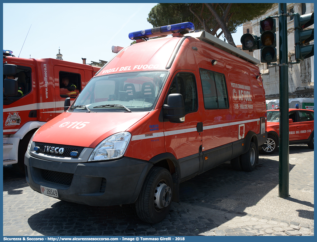 VF 26549
Corpo Nazionale Vigili del Fuoco
Iveco Daily 65C18 IV serie restyling
Allestitore Magirus Thales
Parole chiave: VVF;V.V.F.;Corpo;Nazionale;Vigili del Fuoco;Vigili;Fuoco;AutoFurgone;Unità;Unita;Comando;Crisi;Locale;Logistico;Posto;Avanzato;AF/UCL;AF;UCL;Iveco;Daily;65C18;Magirus;Thales;VF;26549