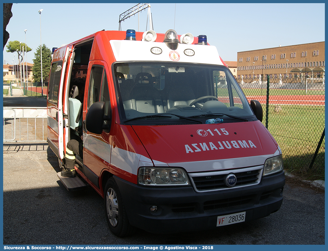 VF 28036
Corpo Nazionale Vigili del Fuoco
Servizio Sanitario
Fiat Ducato II serie restyling
Parole chiave: VVF;V.V.F.;Corpo;Nazionale;Vigili;del;Fuoco;Ambulanza;Servizio;Sanitario;Fiat;Ducato