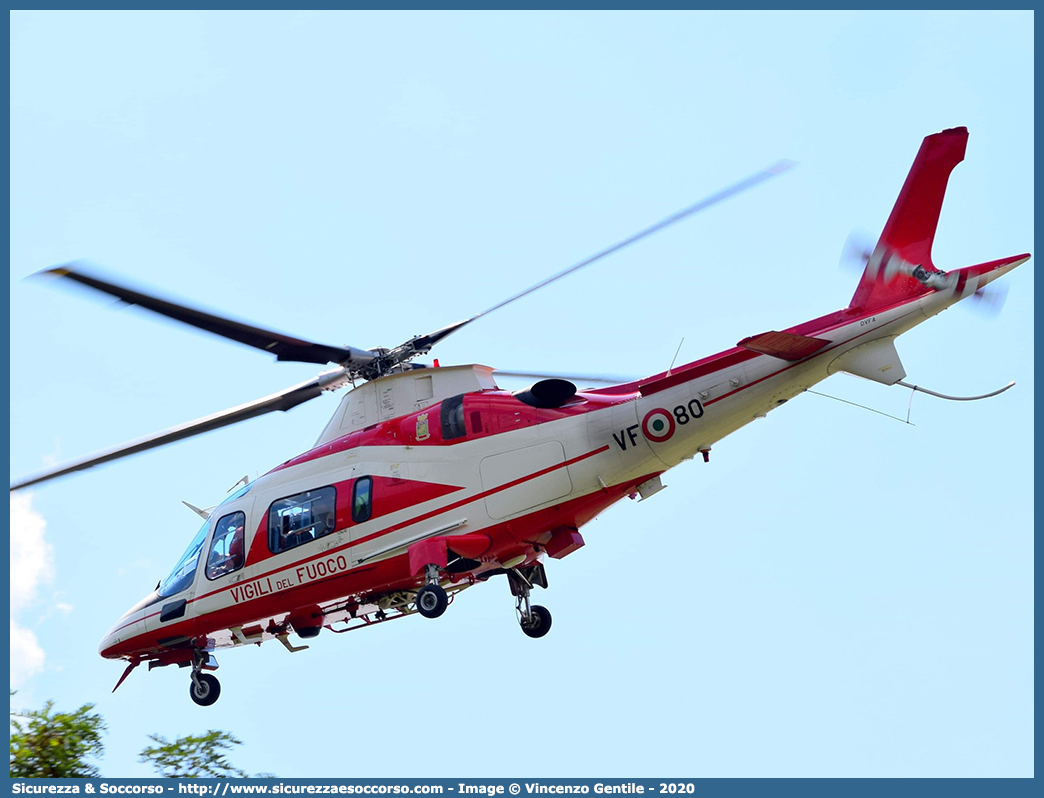 VF 80
Corpo Nazionale Vigili del Fuoco
Nucleo Elicotteri
Agusta A109 Power
Parole chiave: VF;V.F.;VVF;V.V.F.;Corpo;Nazionale;Vigili del Fuoco;Vigili;Fuoco;Elicotteri;Agusta;A109;Power