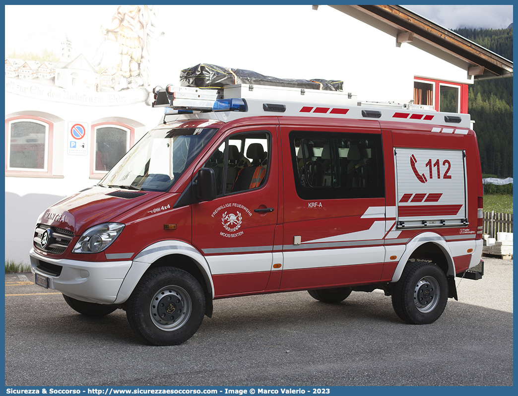 VF FW37B
Vigili del Fuoco Volontari Moso-Sesto
Freiwillige Feuerwehr Moos-Sexten
Achleitner Mantra Mercedes Benz 
Sprinter II serie restyling
Allestitore Kofler Fahrzeugbau S.n.c.
Parole chiave: VFV;V.F.V.;Vigili;Fuoco;Volontari;Freiwillige;Feuerwehr;Sesto;Sexten;Achleitner;Mantra;Mercedes;Benz;Sprinter;Kofler;Fahrzeugbau