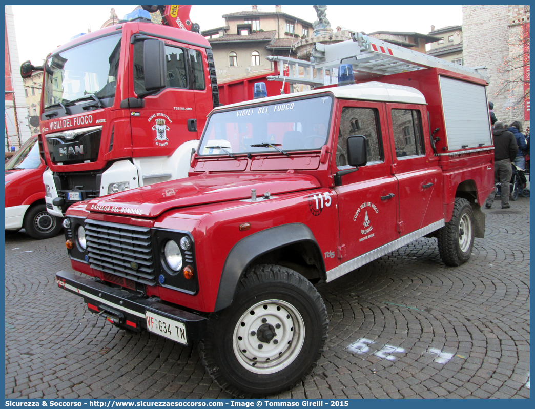 VF G34TN
Corpo Vigili del Fuoco Volontari
Baselga del Bondone
Land Rover Defender 130
Allestitore Kofler Fahrzeugbau S.n.c.
Parole chiave: VF;V.F.;Vigili;del;Fuoco;Volontari;Baselga;del;Bondone;Land Rover;Defender;130;Kofler;Fahrzeugbau