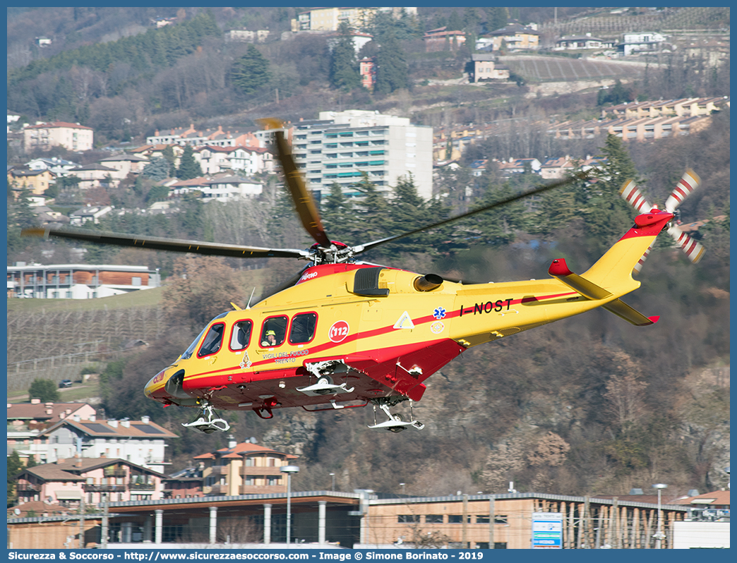 I-NOST
Corpo Permanente dei Vigili del Fuoco Trento
Nucleo Elicotteri
AgustaWestland AW139
Parole chiave: VF;V.F.;Vigili del Fuoco;Vigili;Fuoco;Corpo;Permanente;Trento;Nucleo;Elicotteri;Agusta;Westland;AW139