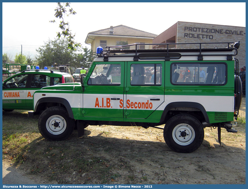 -
Corpo Volontari Antincendi Boschivi
San Secondo (AT)
Land Rover Defender 110
Parole chiave: Corpo;Volontari;Antincendi;Boschivi;AIB;A.I.B.;Piemonte;Land Rover;Defender;110;San Secondo