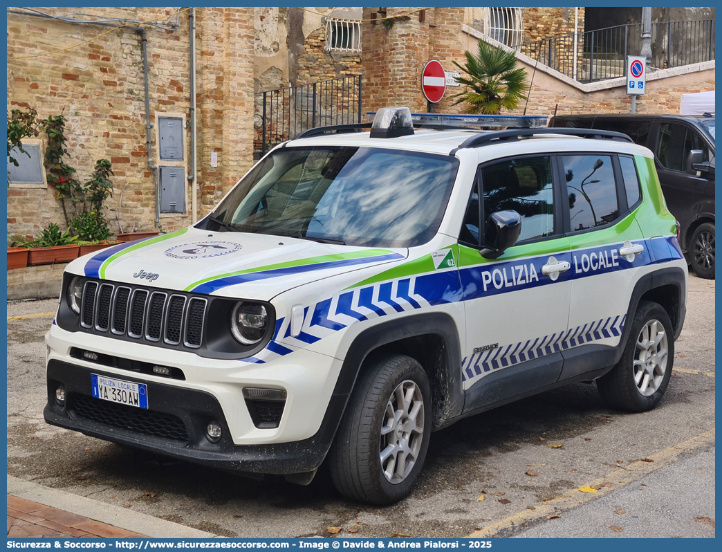Polizia Locale YA330AW
Polizia Locale
Comune di Città Sant'Angelo
Jeep Renegade I serie restyling
Parole chiave: Polizia;Locale;Municipale;Città Sant'Angelo;Citta Sant Angelo;Jeep;Renegade;YA330AW;YA 330 AW